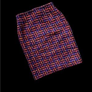 Vintage Port International Multicolour Pencil Skirt